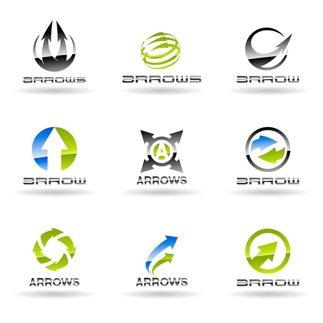 round and arrow logos 1080