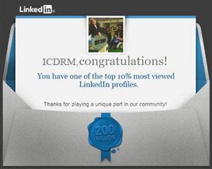 iCDRM among top searches in LinkedIN