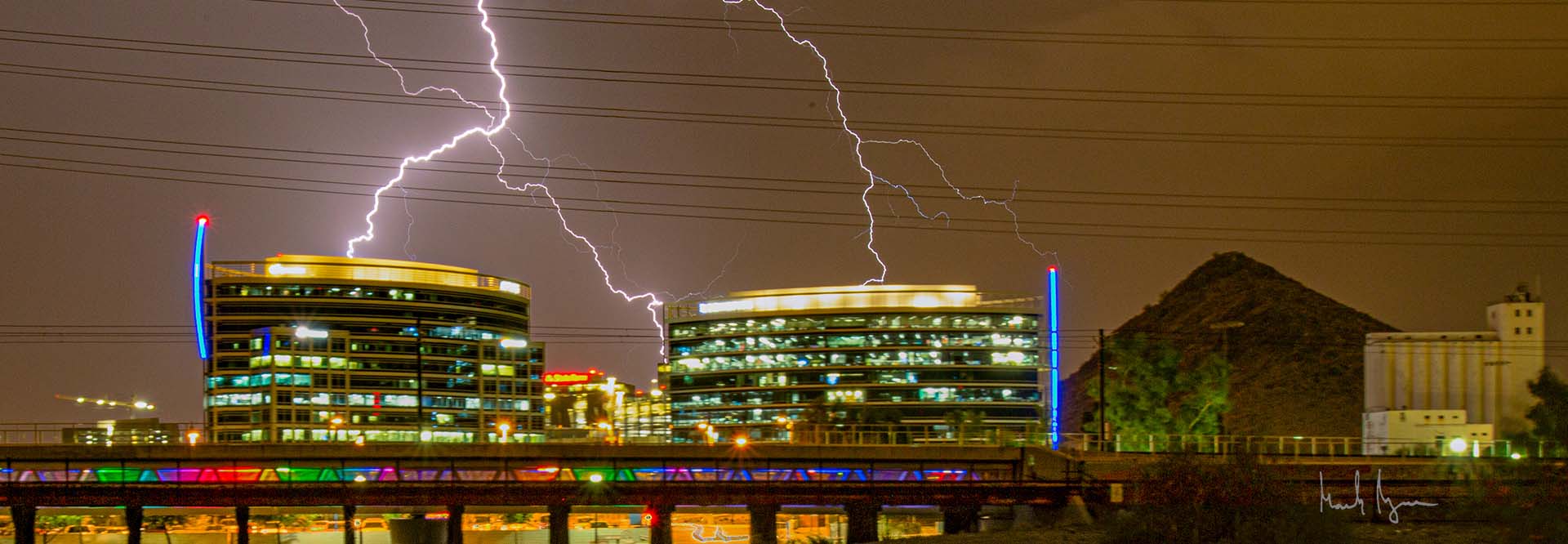 Downtown Tempe Monsoon Season by Mark Gorzen